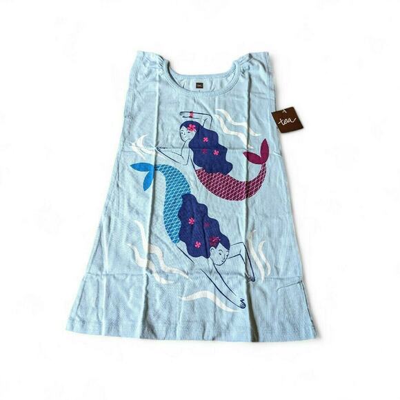NWT Tea Collection Mermaid Graphic Dress - Picture 1 of 3